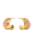 Julie Vos Portofino Melon Jade Stone Hoop Earrings