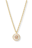 Julie Vos Colette Champagne Circle Delicate Necklace