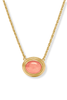 Julie Vos Portofino Melon Jade Solitaire Necklace