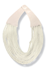 Clarice Cream Smooth Beaded Statement Necklace