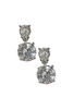 Iced Rhodium & Crystal Stud Earrings