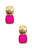 Trina Fuchsia and Gold Earrings