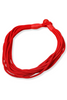 Hard Work Red Bold Cord Necklace