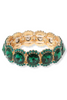 Star Of The Show Green Stretch Evening Bracelet