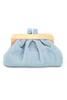 Lia Sky Blue Clutch Bag