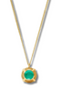 Cabochon Solitaire Necklace - Iridescent Emerald Green | Julie Vos | RESTOCK