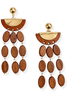 Viva Dark Brown Chandelier Dangle Earrings
