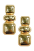 Timeless Angles Gold Drop Earrings