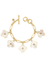 Julie Vos Colette Champagne Charm Bracelet