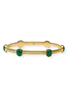 Julie Vos Essex Malachite Green Stone Bangle Bracelet
