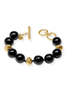 Julie Vos Ravello Obsidian Black Chain Bracelet