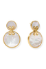 Julie Vos Essex Mother of Pearl Statement Earrings