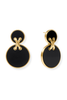 Julie Vos Essex Obsidian Black Statement Earrings