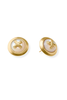 Julie Vos Essex Mother of Pearl Gold Stud Earrings