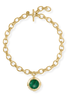 Julie Vos Essex Malachite Green Statement Necklace