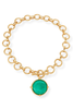 Julie Vos Honeybee Iridescent Emerald Green Statement Necklace