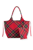 Shiraleah Robbie Red Plaid Tote Bag