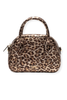 Frances Valentine Mini Bowler Metallic Leopard Leather Multi Bag