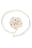 Marlow Ivory Flower Cord Belt
