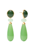 Julie Vos Amalfi Green Apple Multi Statement Earrings