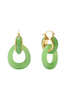 Julie Vos Amalfi 2-in-1 Green Apple Earrings