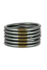 BudhaGirl Graphite Bangle Bracelet Set of 6