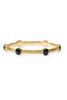 Julie Vos Essex Obsidian Black Stone Bangle Bracelet