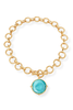 Julie Vos Honeybee Iridescent Bahamian Blue Statement Necklace