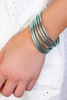 BudhaGirl Mint Lumine All Weather Bangle Bracelet (Set of 6)