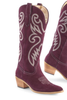 Nia Maroon Western Boots