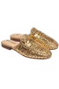 Sam Edelman Tullie Amber Gold Flat Mules