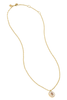 Julie Vos Colette Champagne Circle Delicate Necklace