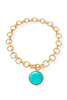 Julie Vos Honeybee Turquoise Blue Statement Necklace