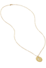 Julie Vos Monogram Gold Pendant Necklace