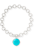 Julie Vos Honeybee Silver Turquoise Blue Statement Necklace