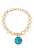Julie Vos Honeybee Iridescent London Blue Statement Necklace