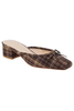 Matisse Geneva Brown Plaid Heeled Mules