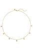 Julie Vos Rainbow Delicate Champagne Radiance Charm Necklace