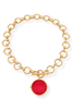 Julie Vos Honeybee Iridescent Strawberry Statement Necklace