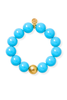 BudhaGirl Cha Cha Aqua Beaded Bracelet