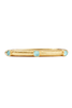 Julie Vos Catalina Iridescent Bahamian Blue Hinge Bangle Bracelet