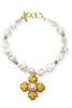 Hidden Truth Jewelry Becky Pearl Cross Baroque Pearl Necklace