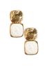 Trina White and Gold Earrings