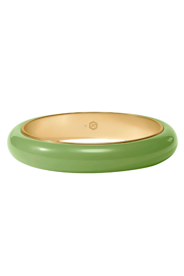 Julie Vos Amalfi Green Apple Statement Bangle Bracelet