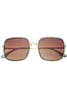 Fryers Cosmo Emerald Green Acetate Square Sunglasses