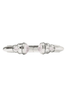 JUlie Vos Cannes Cubic Zirconia Silver Demi Cuff Bracelet
