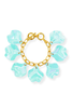 Kimberly Iridescent Baby Blue Petal Chain Bracelet
