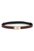 Reese Burgundy Thin Belt
