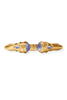Julie Vos Cannes Iridescent Tanzanite Blue Demi Cuff Bracelet