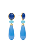 Julie Vos Amalfi Aqua Multi Statement Earrings